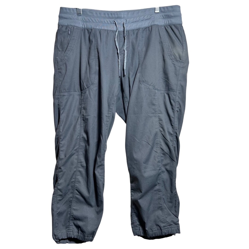 The North Face Aphrodite 2.0 Gray Capri Hiking Pants Womens Large L/G READ